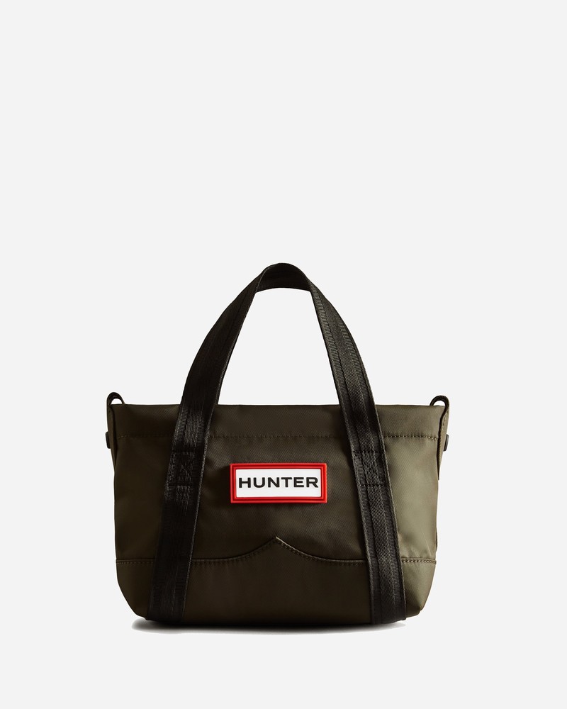 Hunter Nylon Mini Topclip Women Tote Bags Olive | 266061800