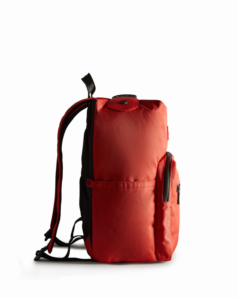 Hunter Nylon Pioneer Large Topclip Men Backpacks Red | 999796249