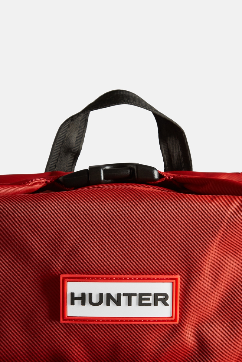 Hunter Nylon Pioneer Large Topclip Men Backpacks Red | 999796249