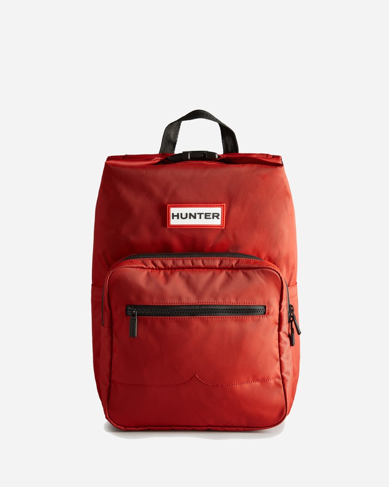 Hunter Nylon Pioneer Large Topclip Men Backpacks Red | 999796249
