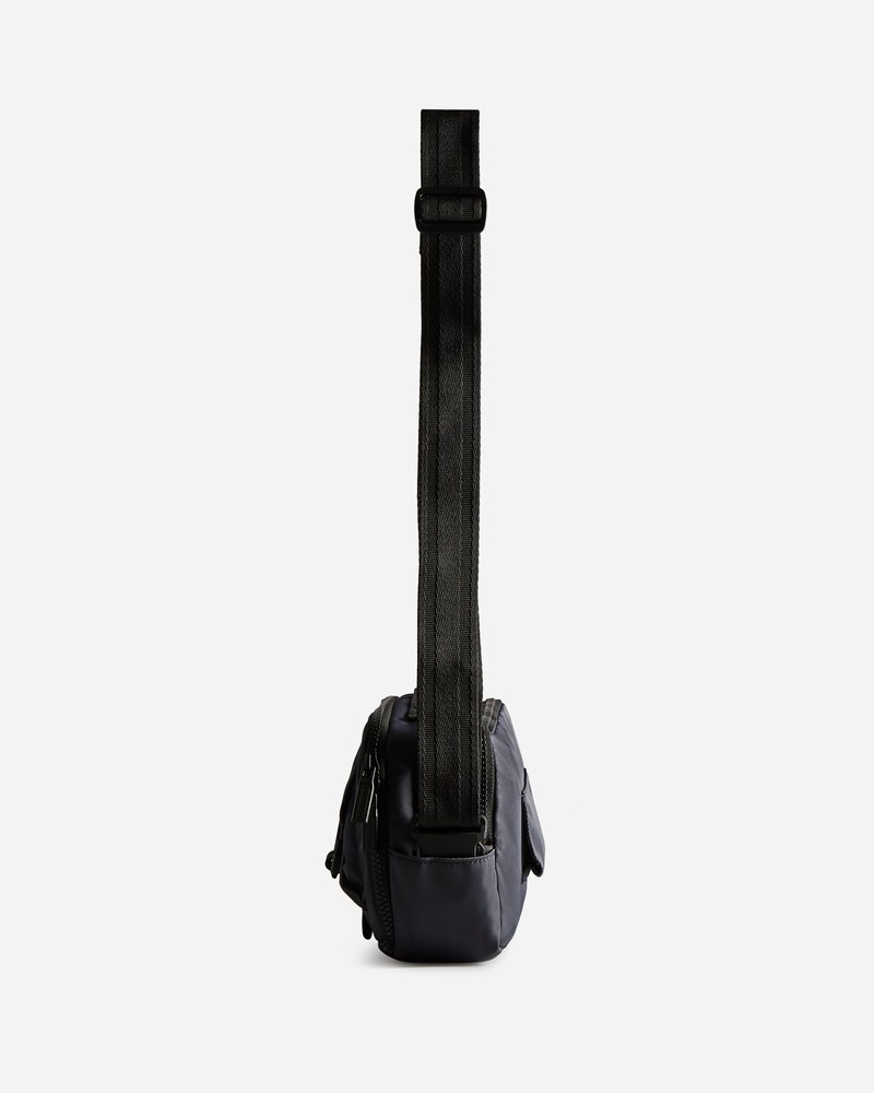 Hunter Nylon Three-Way Top Clip Women Crossbody Bags Black | 644729405