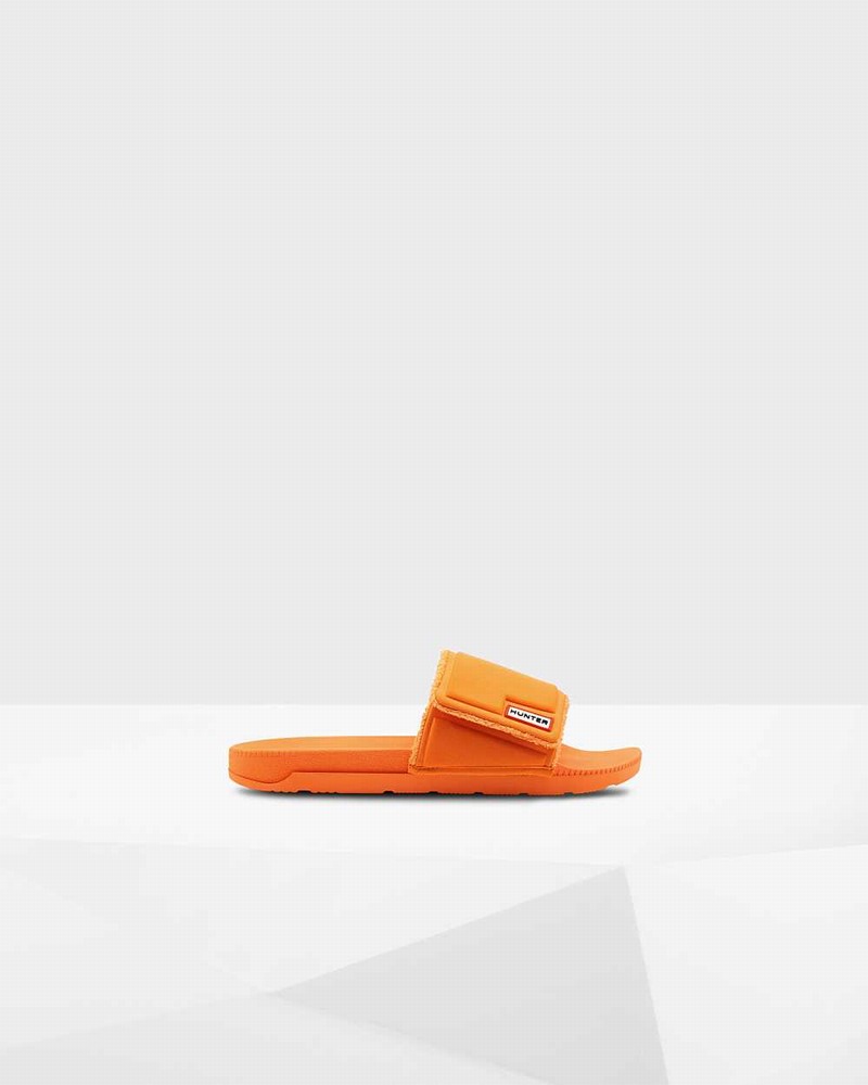 Hunter Original Adjustable Men Slides Orange | 384362045