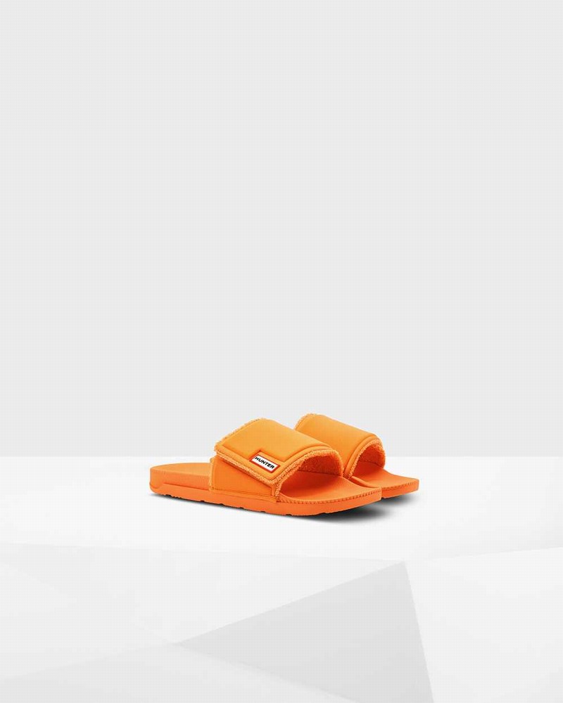 Hunter Original Adjustable Men Slides Orange | 384362045