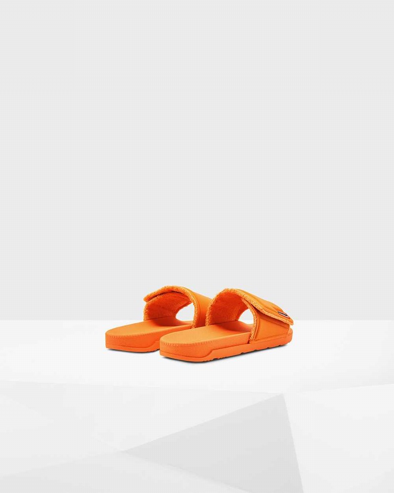 Hunter Original Adjustable Men Slides Orange | 384362045