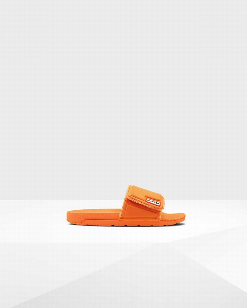 Hunter Original Adjustable Women Slides Orange | 414971012
