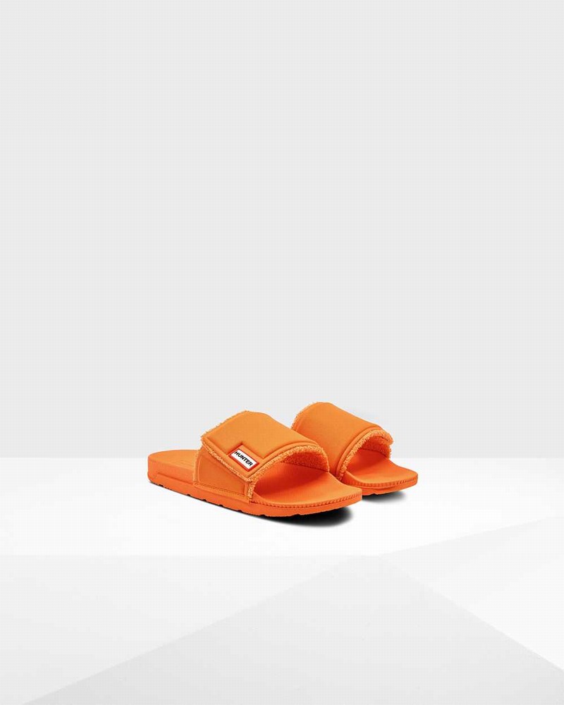Hunter Original Adjustable Women Slides Orange | 414971012