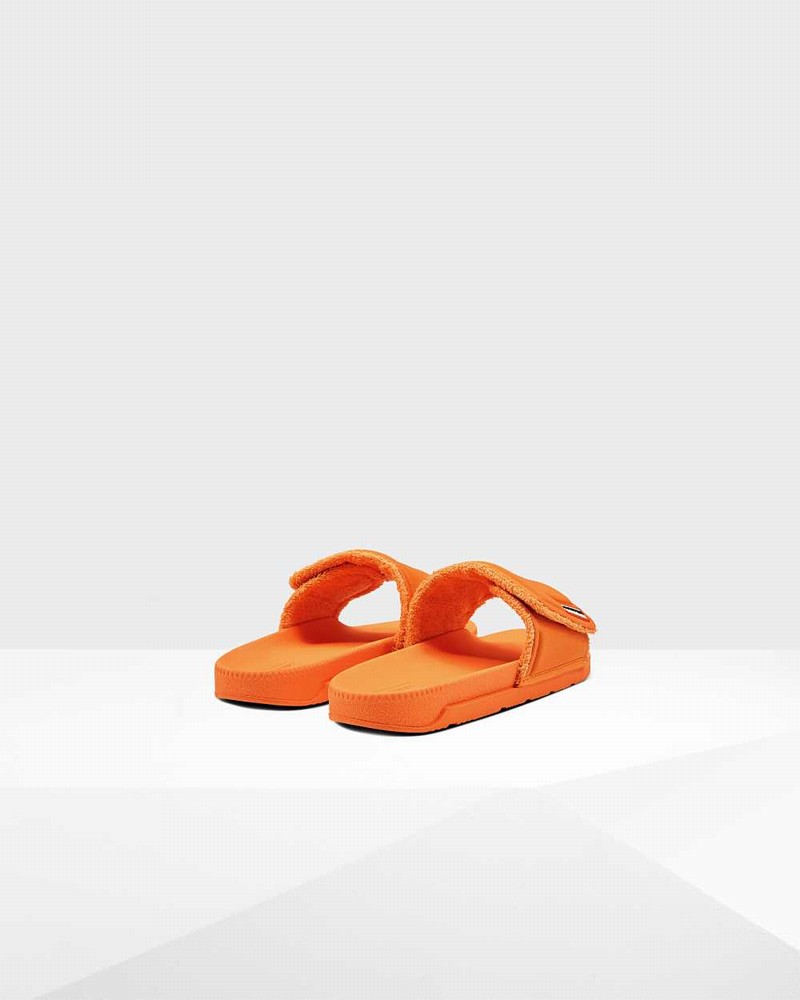 Hunter Original Adjustable Women Slides Orange | 414971012