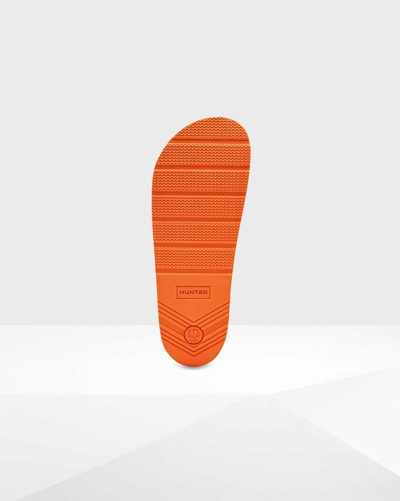 Hunter Original Adjustable Women Slides Orange | 414971012