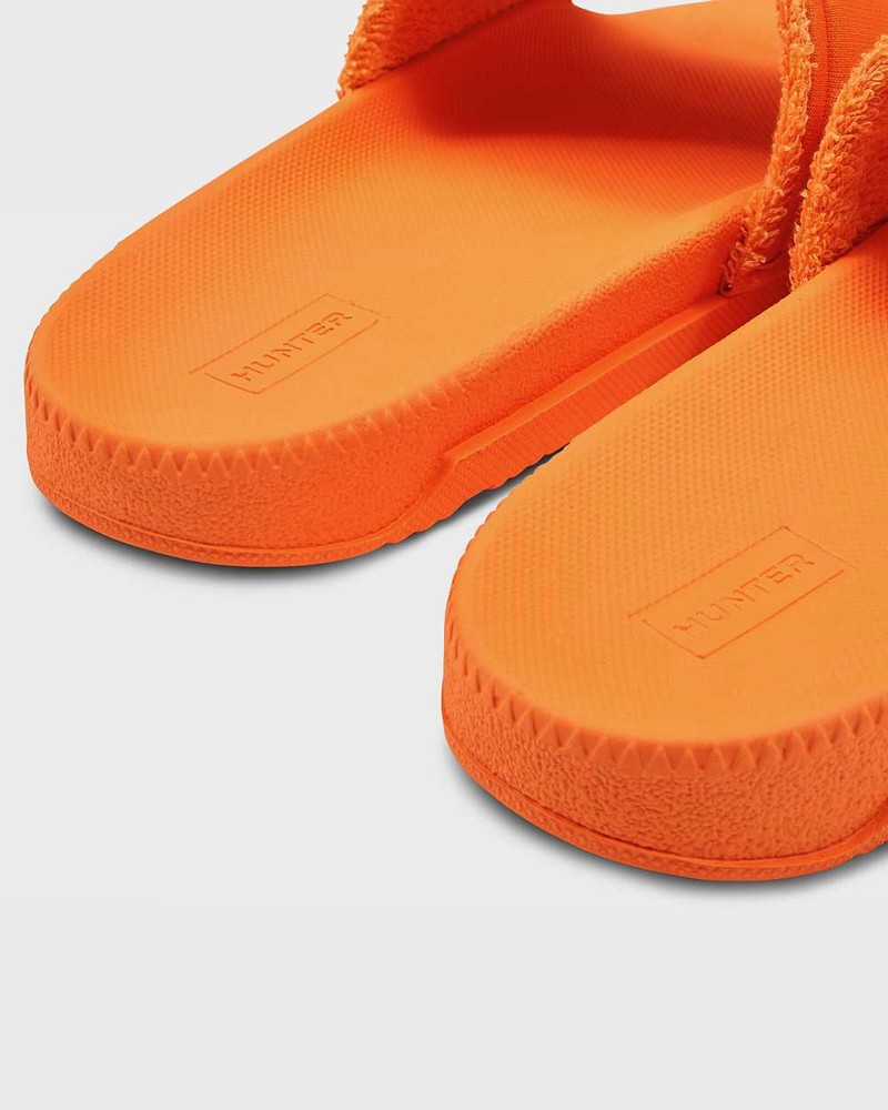 Hunter Original Adjustable Women Slides Orange | 414971012