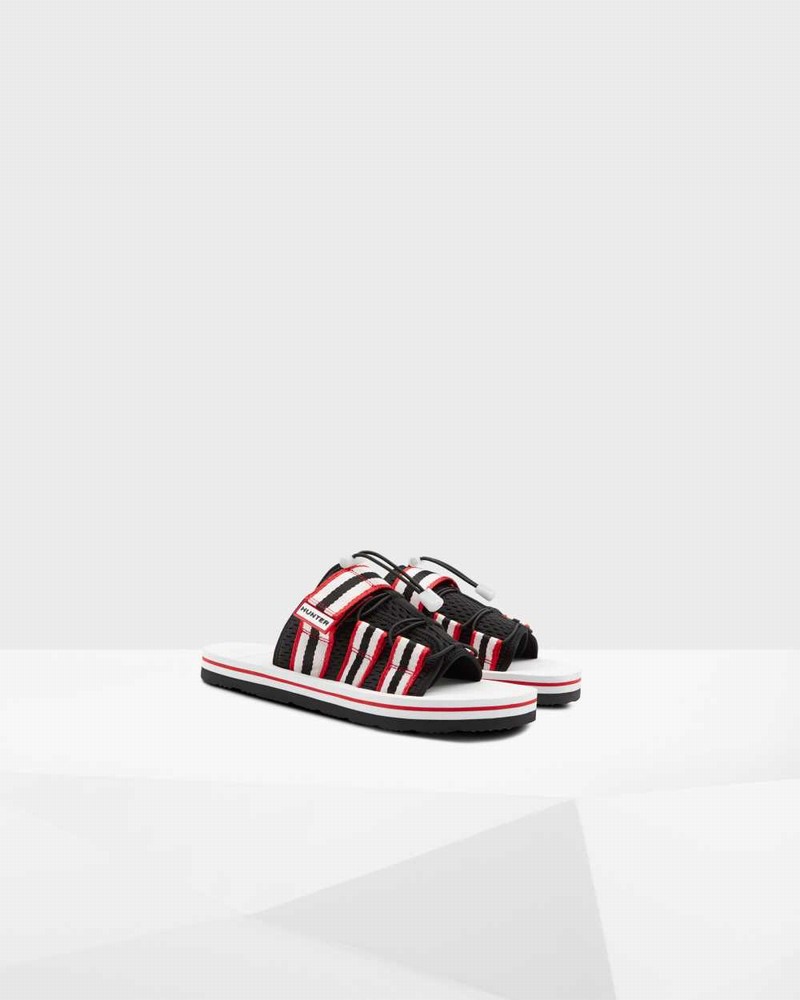 Hunter Original Beach Men Slides Black | 323392790