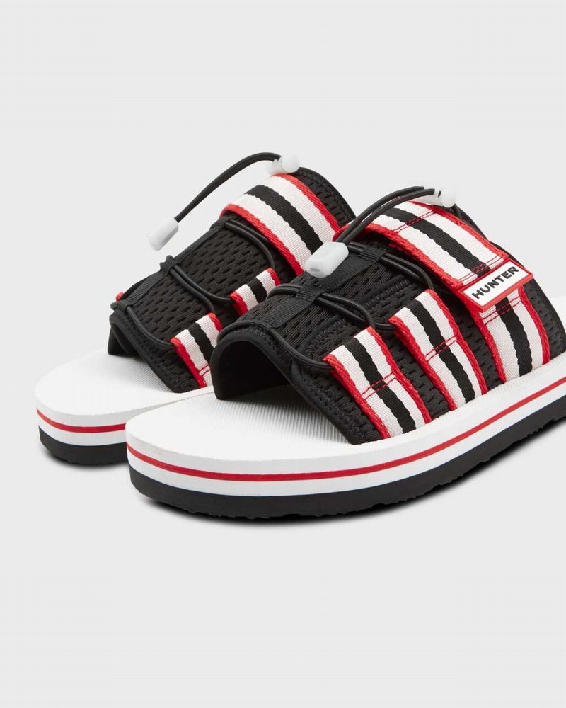 Hunter Original Beach Men Slides Black | 323392790