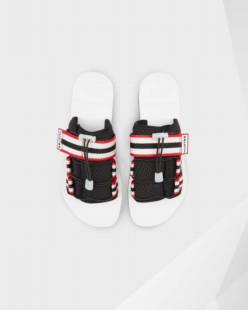Hunter Original Beach Men Slides Black | 323392790