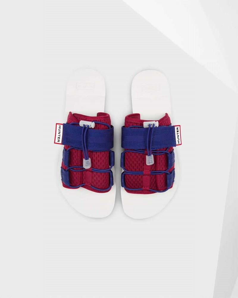 Hunter Original Beach Men Slides Red | 503264918