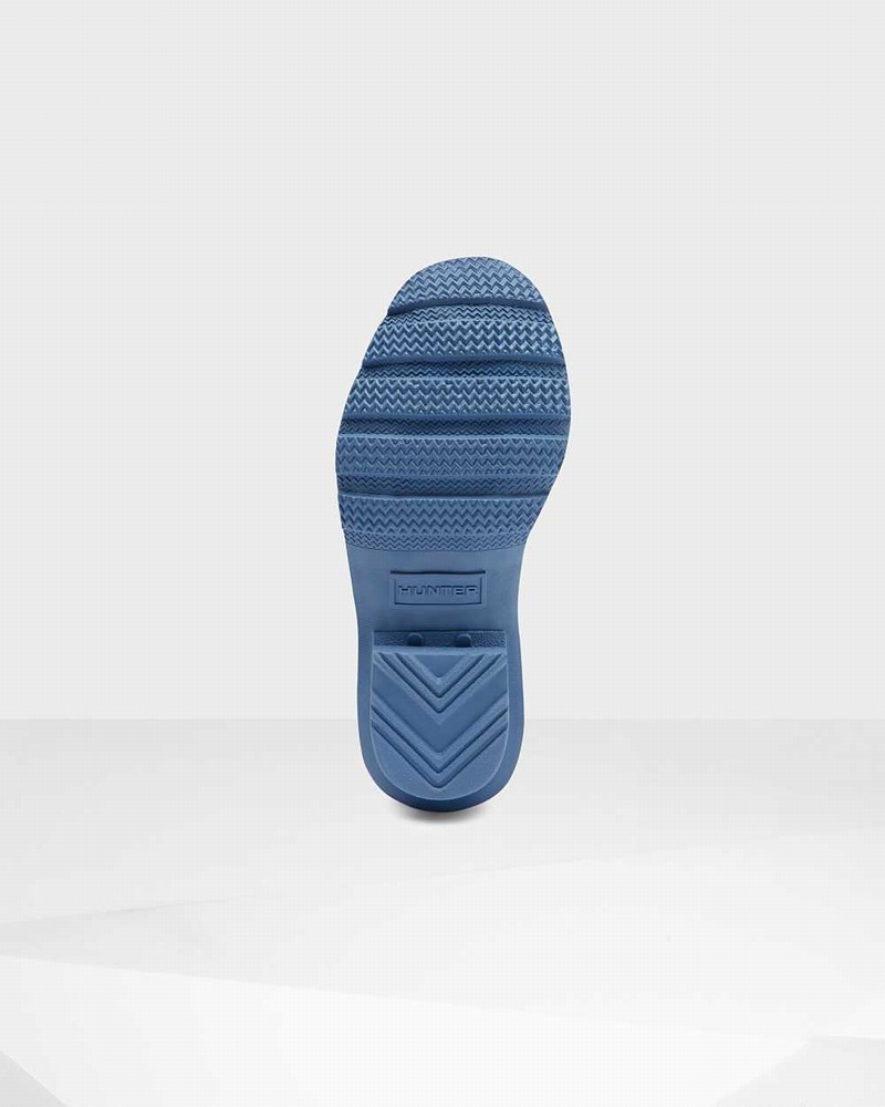 Hunter Original Big Exploded Logo Kids' Rain Boots Blue | 501767292