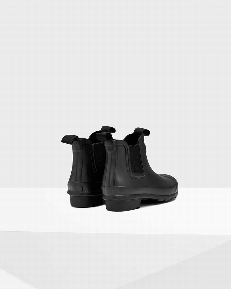 Hunter Original Big Kids' Chelsea Boots Black | 250715321