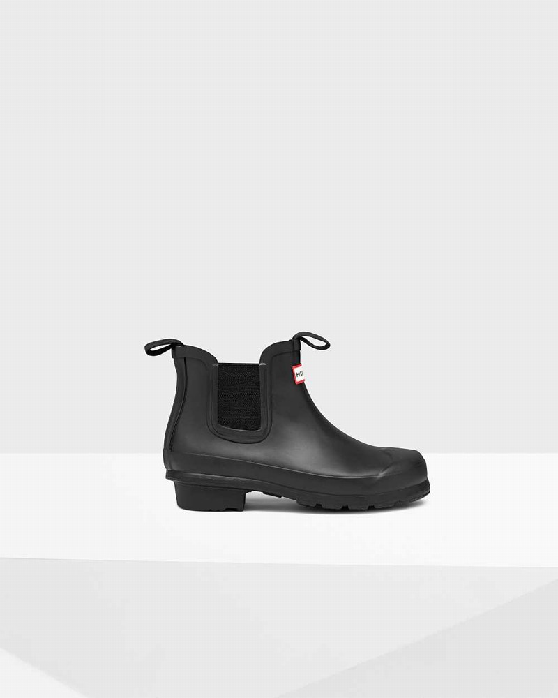 Hunter Original Big Kids\' Chelsea Boots Black | 250715321