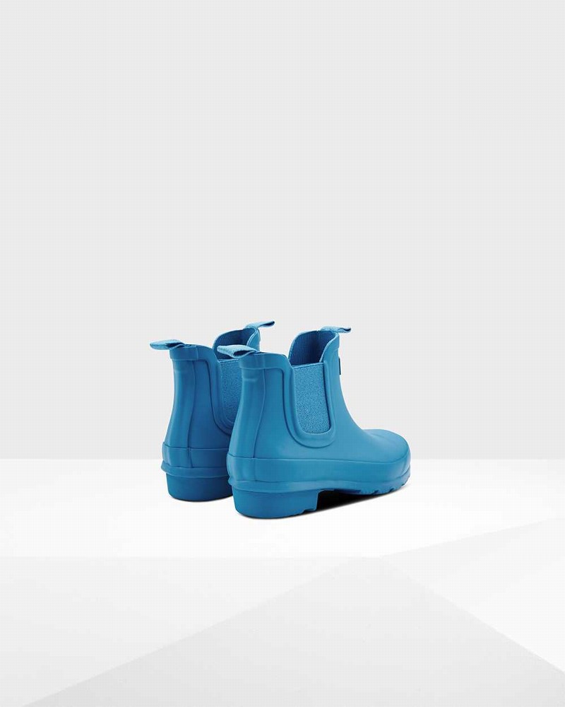 Hunter Original Big Kids' Chelsea Boots Blue | 144293630