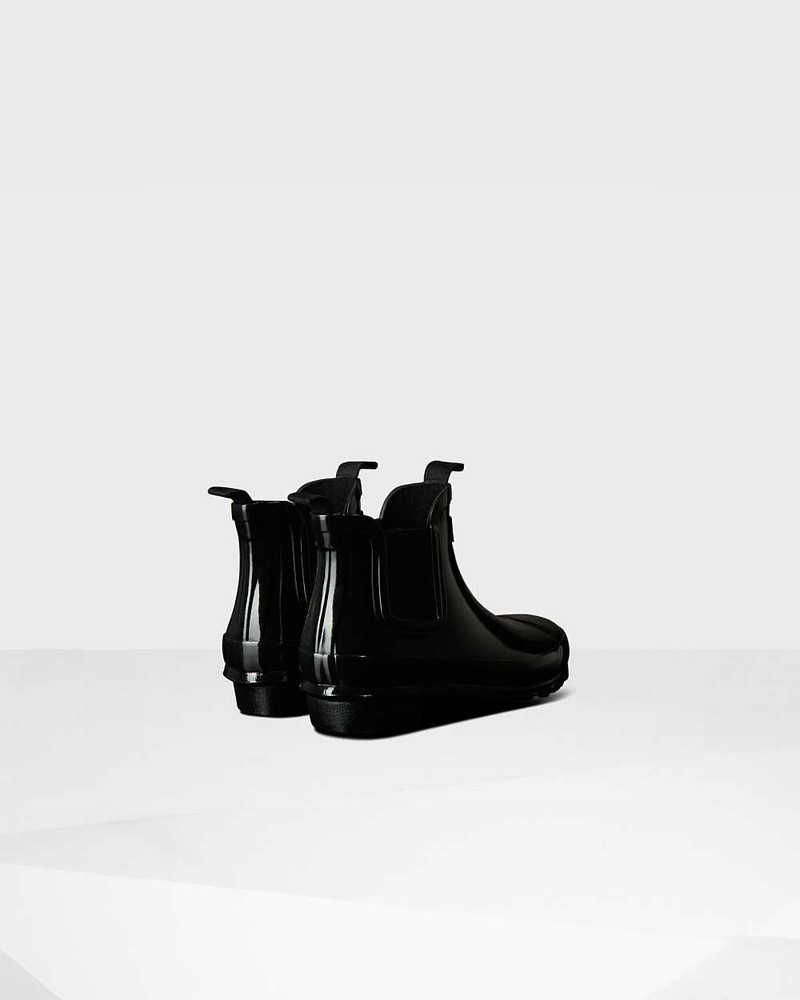 Hunter Original Big Kids' Chelsea Boots Black | 410968745