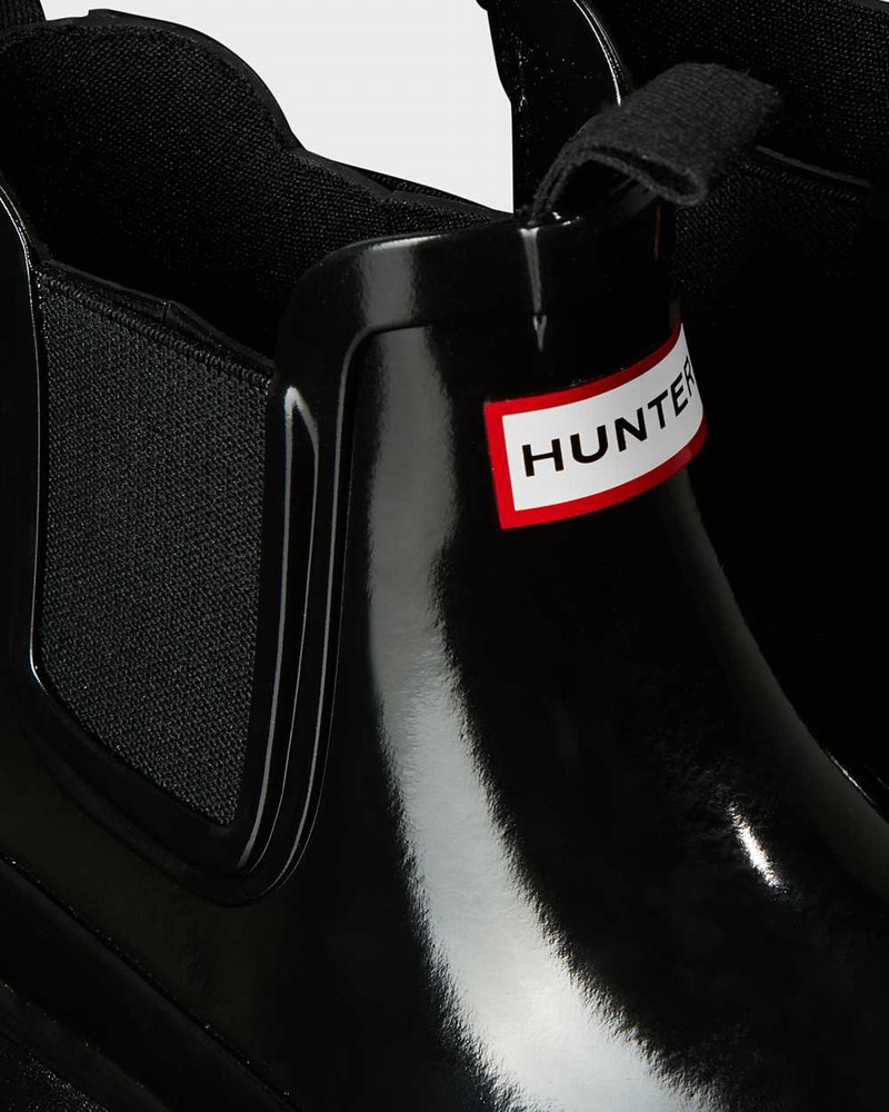 Hunter Original Big Kids' Chelsea Boots Black | 410968745
