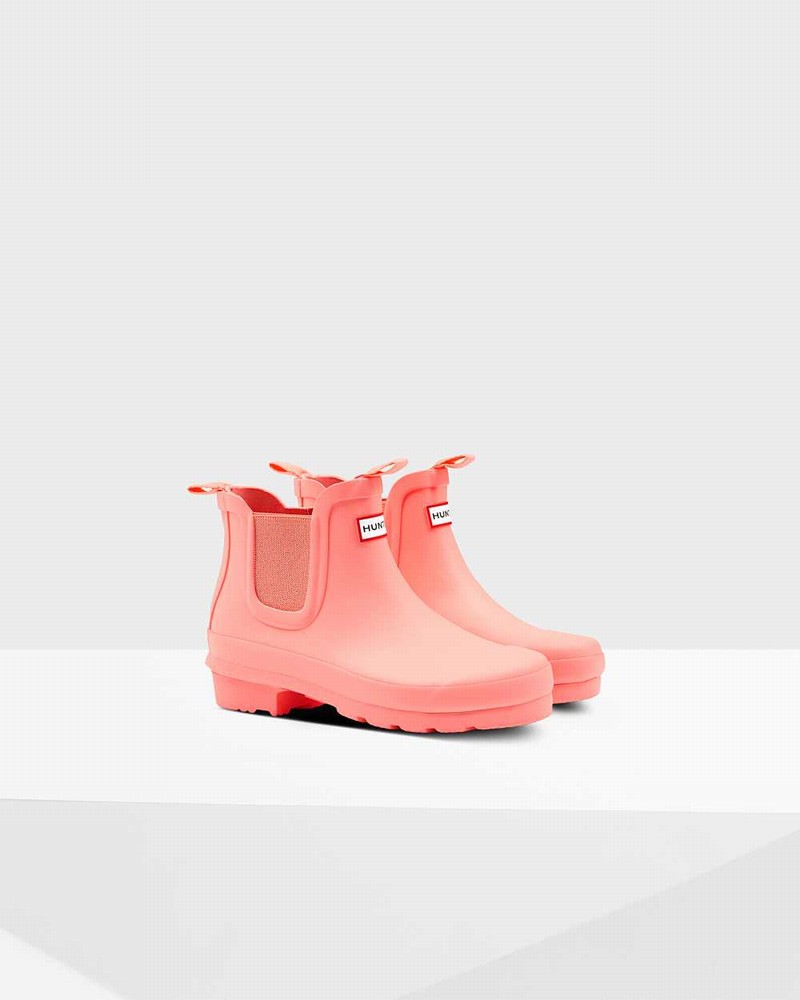 Hunter Original Big Kids' Chelsea Boots Pink | 794793064