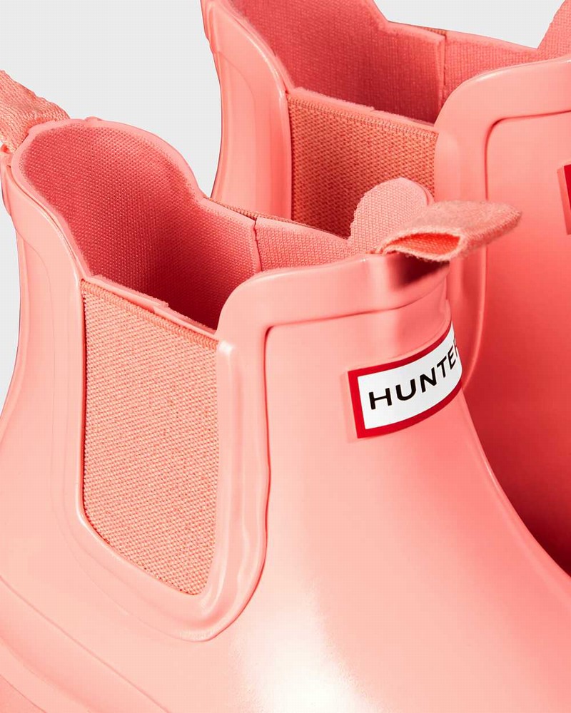 Hunter Original Big Kids' Chelsea Boots Pink | 776024559