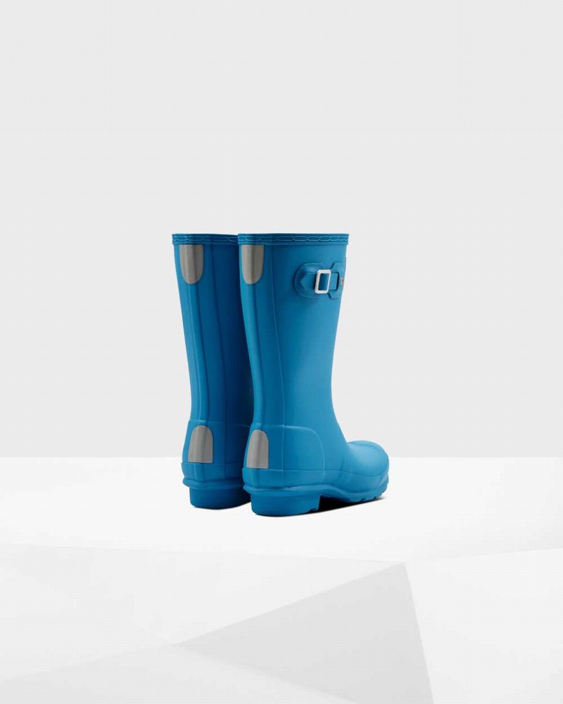 Hunter Original Big Kids' Rain Boots Blue | 481847039