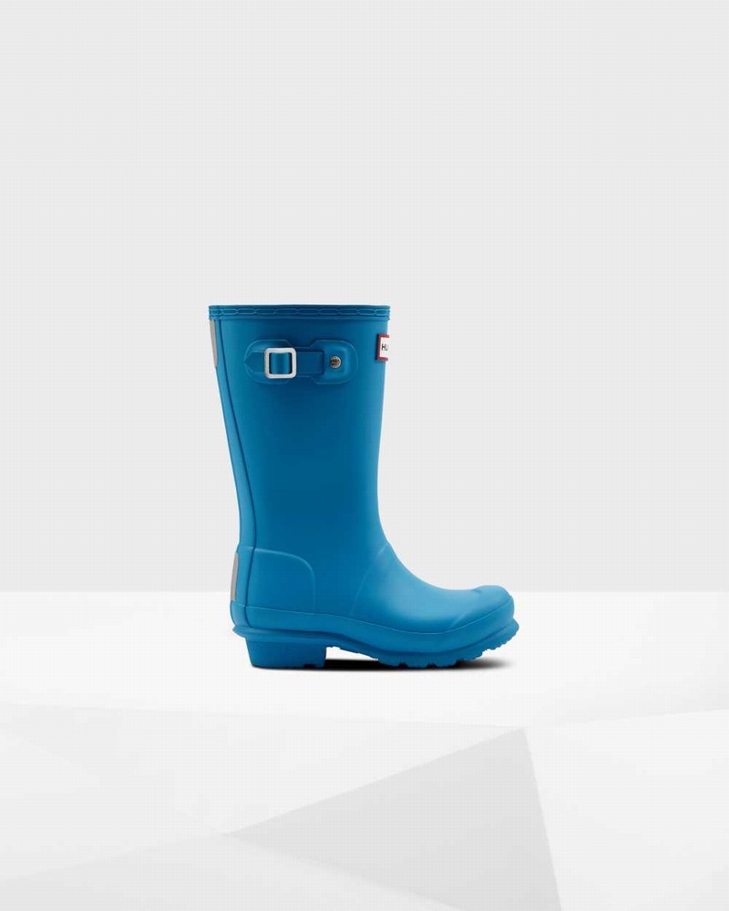 Hunter Original Big Kids\' Rain Boots Blue | 481847039