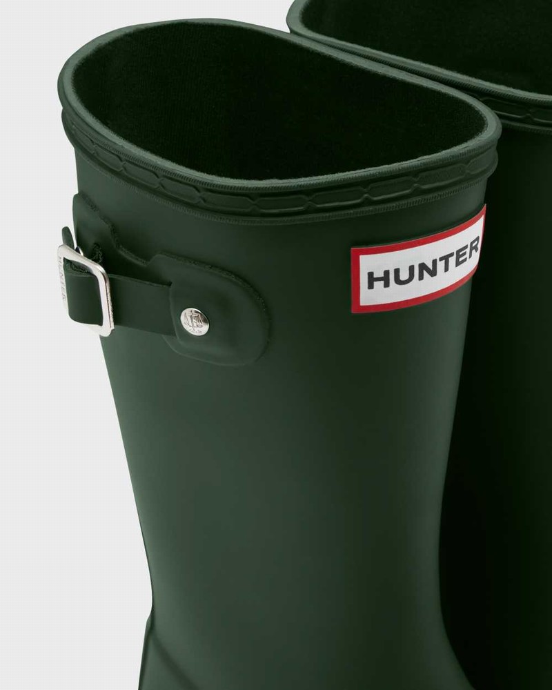 Hunter Original Big Kids' Rain Boots Green | 796804710