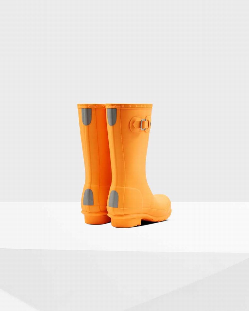 Hunter Original Big Kids' Rain Boots Orange | 440837630