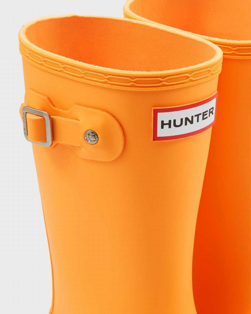 Hunter Original Big Kids' Rain Boots Orange | 440837630