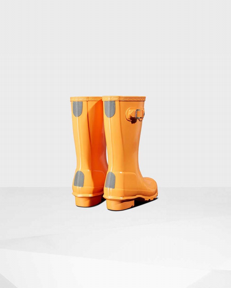 Hunter Original Big Kids' Rain Boots Orange | 793981112