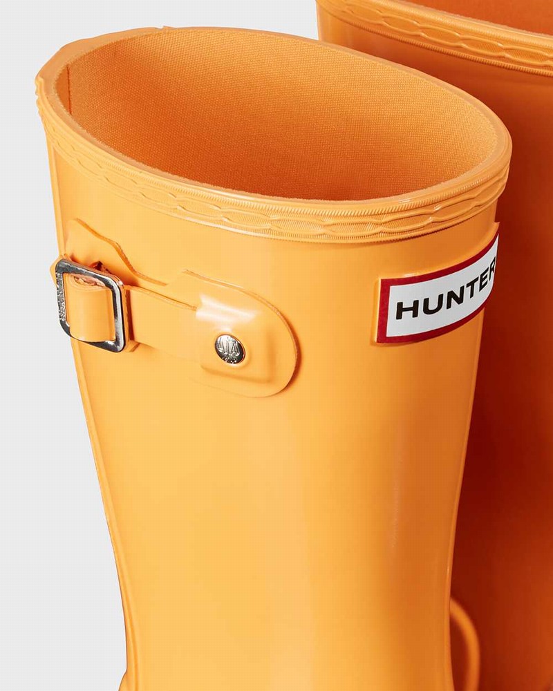 Hunter Original Big Kids' Rain Boots Orange | 793981112