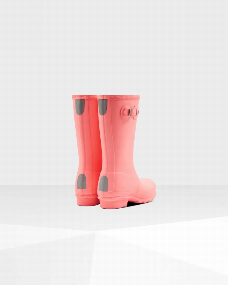 Hunter Original Big Kids' Rain Boots Pink | 252600053