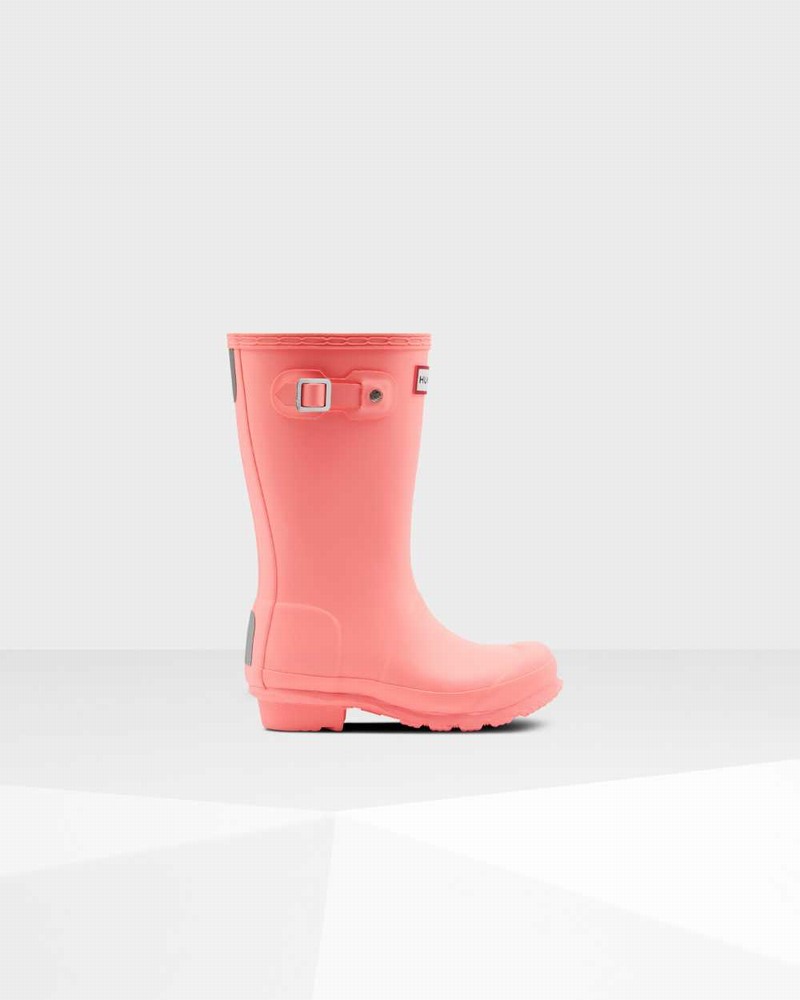Hunter Original Big Kids\' Rain Boots Pink | 252600053