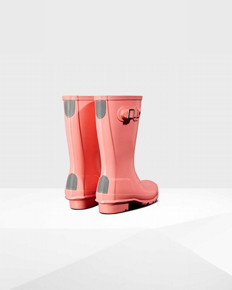 Hunter Original Big Kids' Rain Boots Pink | 501015557