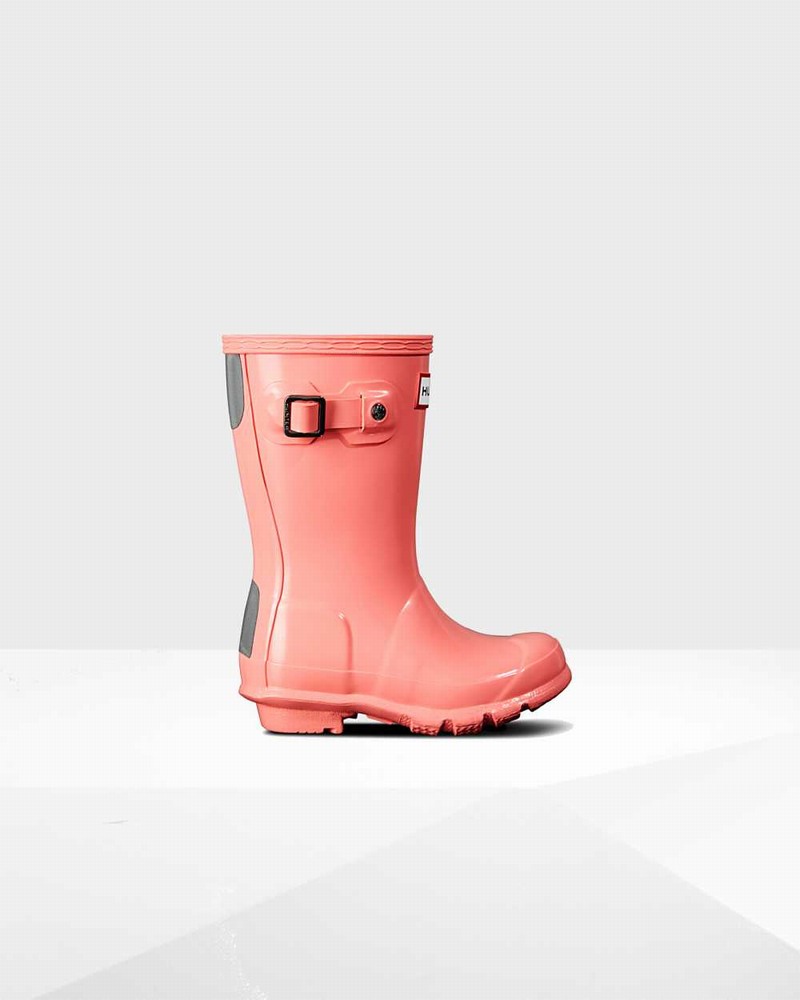 Hunter Original Big Kids\' Rain Boots Pink | 501015557
