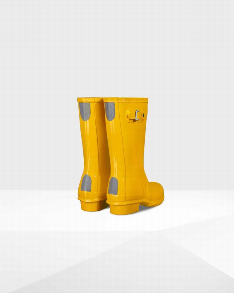 Hunter Original Big Kids' Rain Boots Yellow | 710891289