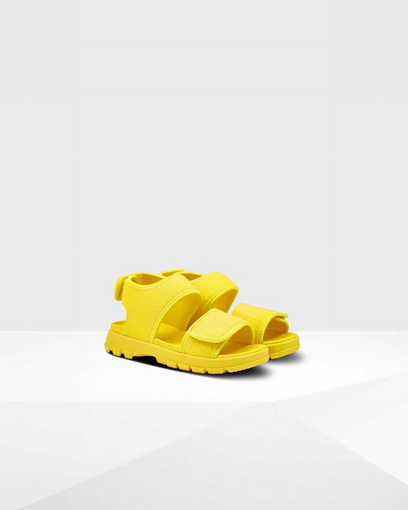 Hunter Original Big Outdoor Walking Kids' Sandals Yellow | 250325043