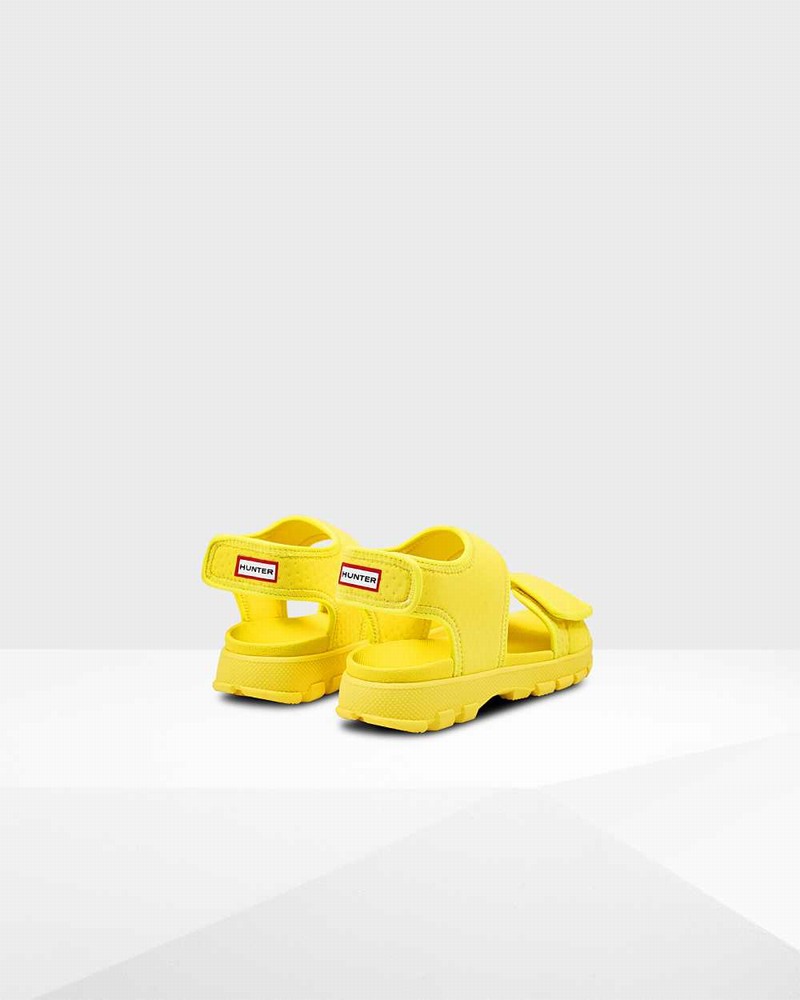 Hunter Original Big Outdoor Walking Kids' Sandals Yellow | 250325043
