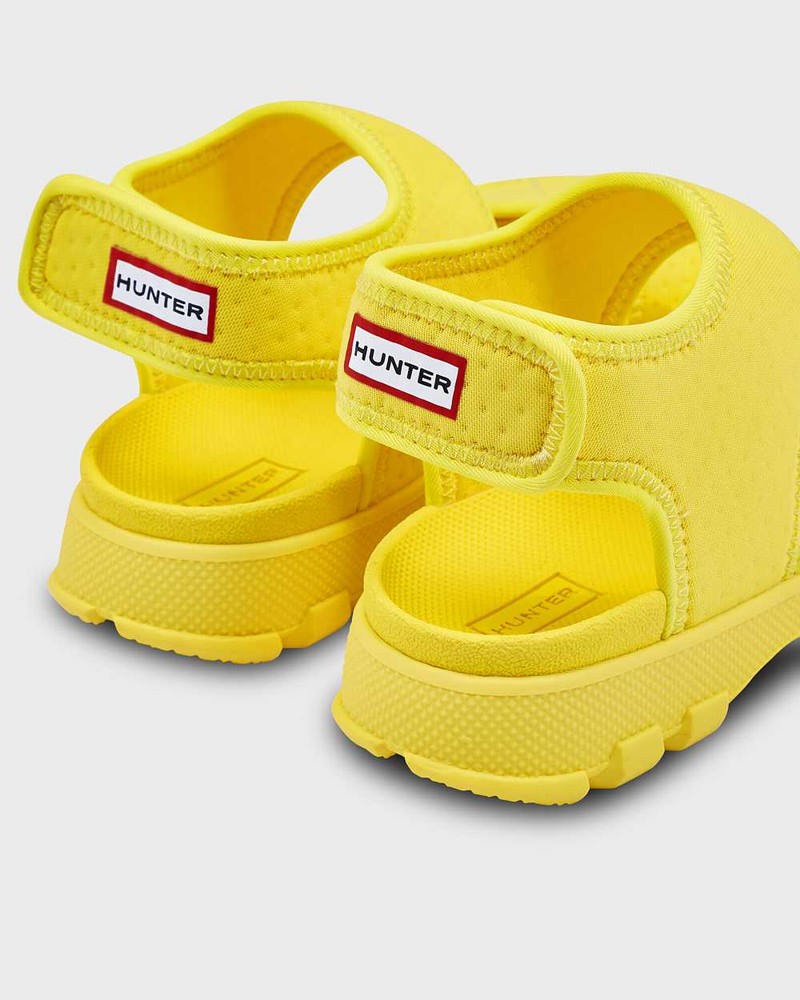 Hunter Original Big Outdoor Walking Kids' Sandals Yellow | 250325043