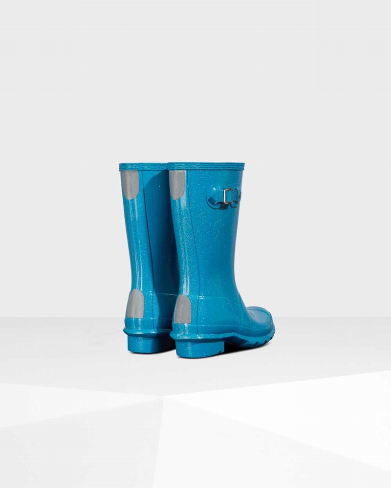 Hunter Original Big Starcloud Kids' Rain Boots Blue | 540302194