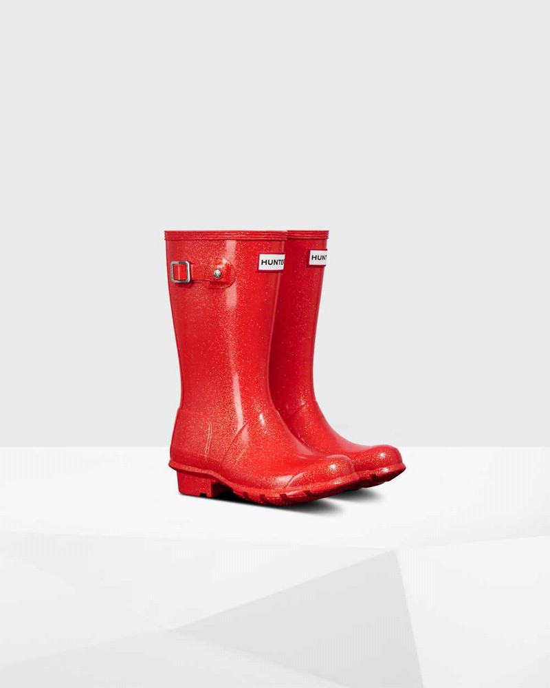 Hunter Original Big Starcloud Kids' Rain Boots Red | 121687541
