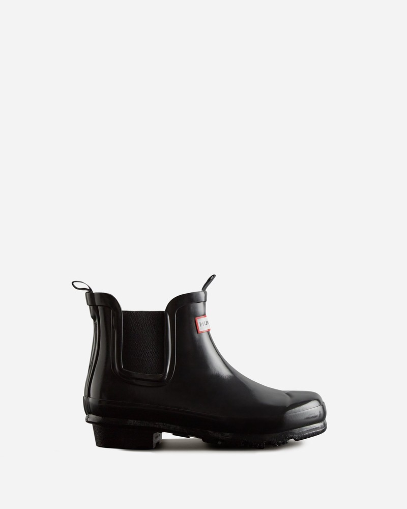 Hunter Original Chelsea Gloss Kids' Chelsea Boots Black | 249475852