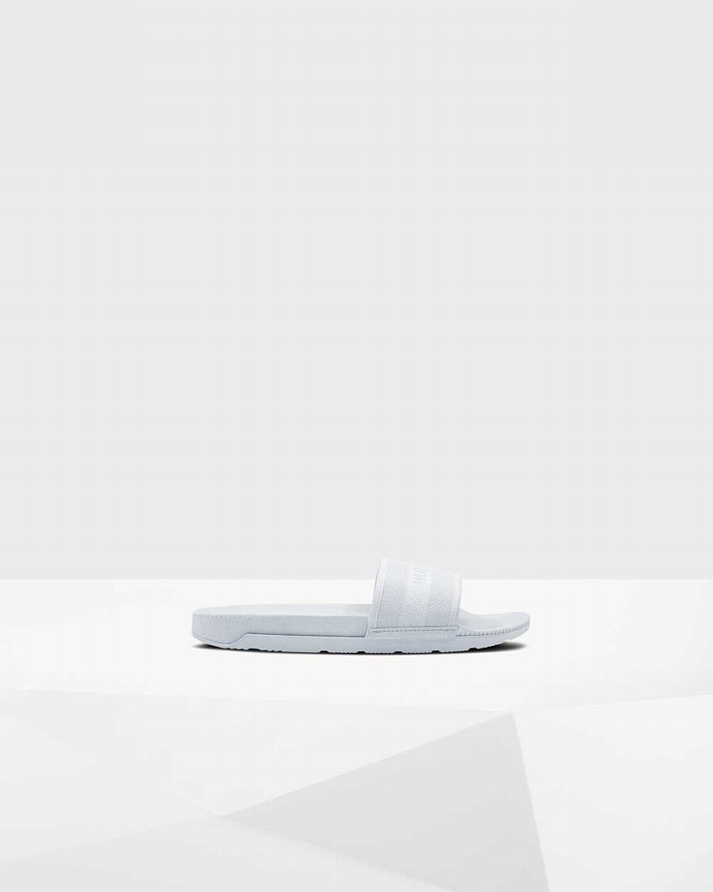 Hunter Original Elastic Women Slides Grey | 88969302