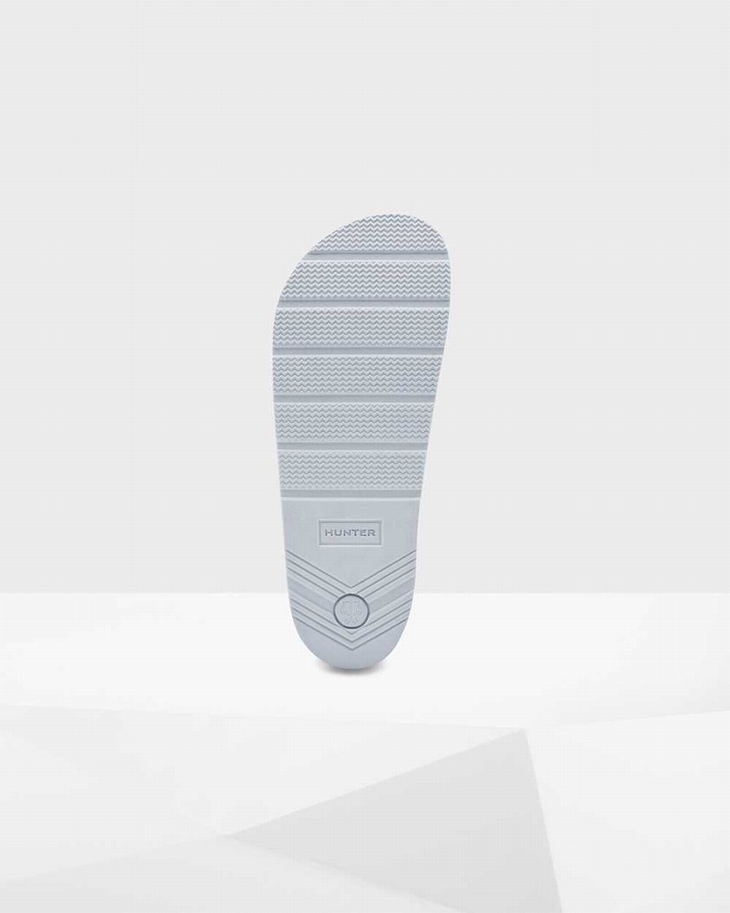 Hunter Original Elastic Women Slides Grey | 88969302