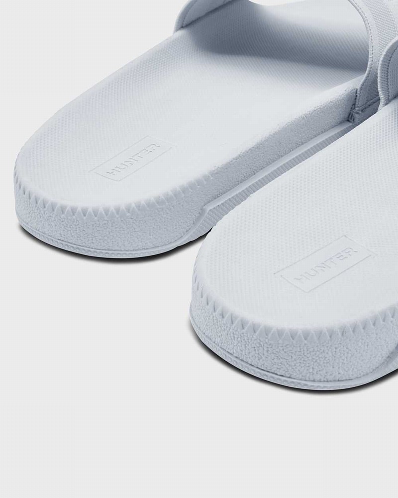 Hunter Original Elastic Women Slides Grey | 88969302