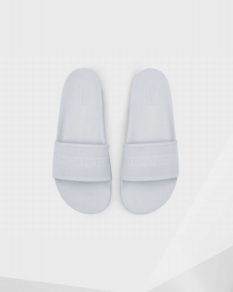 Hunter Original Elastic Women Slides Grey | 88969302