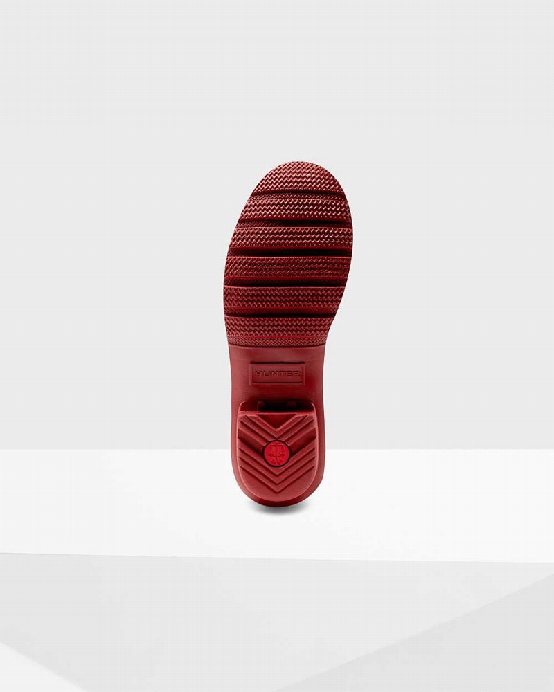 Hunter Original Exploded Logo Short Mid-Calf Women Short Boots Red | 380011928