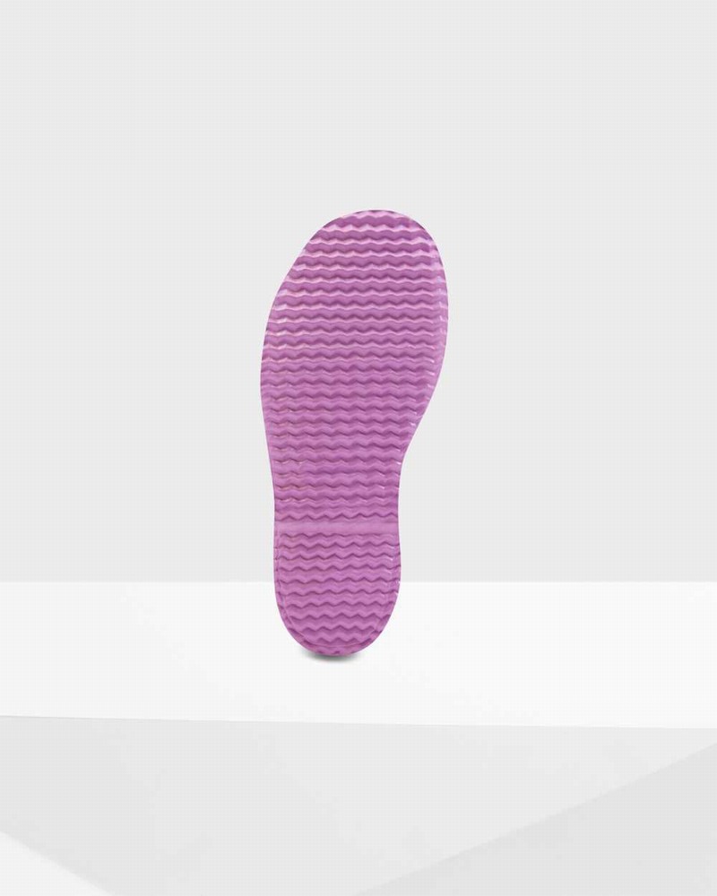 Hunter Original First Classic Grab Handle Kids' Rain Boots Purple | 6657657