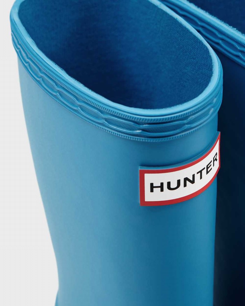 Hunter Original First Classic Kids' Rain Boots Blue | 842053194